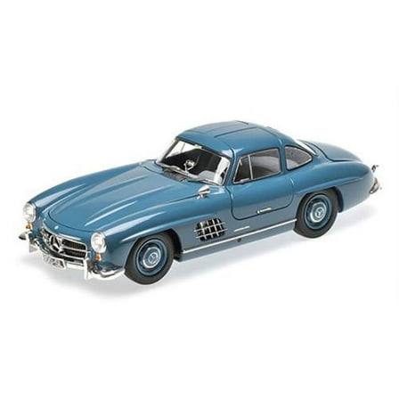 1954 Mercedes 300 SL W198 I Gullwing Light Blue Limited Edition to 336pcs 1/18 by Minichamps 180039007