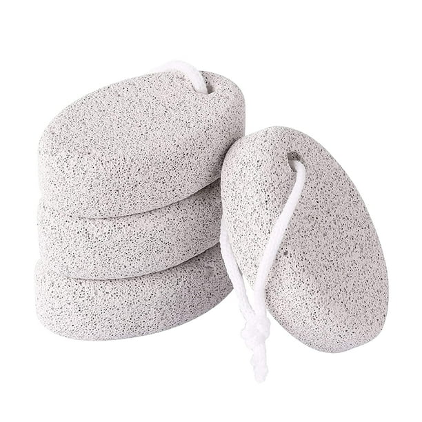 Piedra pómez para pies 4 piezas, piedra pómez natural, piedra pómez exfoliante para pies, removedor de callos, piedra pómez para eliminar la piel muerta para manos, pies, codos Namotu ZJWJ929