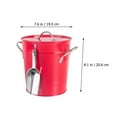 thumbnail image 4 of Tin Ice Bucket Bath Tub Outdoor Cube Icebr Beer Thermal Cocktail Party Metal Barrel Red, 4 of 6