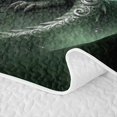 thumbnail image 5 of Manfei Fantasy Dragon Animals Quilt King,Gothic Rose Cloud Stars King Coverlet Set,Green Blue,3-Piece,1 Bedspread and 2 Pillowcases, 5 of 7