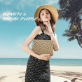 thumbnail image 2 of Bolso de mano de paja, bolso de mano tipo sobre para mujer, cartera grande, bolso de playa de verano, 2 of 5