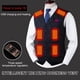 thumbnail image 2 of Chaleco calefactable de 3 velocidades para hombre y mujer, ropa térmica eléctrica con carga USB, para acampar y senderismo, 16 zonas, 2 of 4