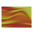 thumbnail image 2 of Orange Cutting Board, Digital Waves with Different Tones with Motion Effect Smooth Hot Lines Art Print, Decorative Tempered Glass Cutting and Serving Board, Large Size, Burnt Orange, by Ambesonne, 2 of 5