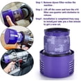 thumbnail image 5 of Kit de repuesto V10 para Dyson V10 Cyclone, V10 Absolute, V10 Animal, V10 Total Clean, SV12 Series, 3 filtros de repuesto Ormromra WLJ-2461, 5 of 5