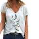thumbnail image 2 of Pntutb Blusa De Mujer Camiseta De Manga Corta Con Cuello En V Nueva Estampada Pntutb Pntutb-2009, 2 of 5