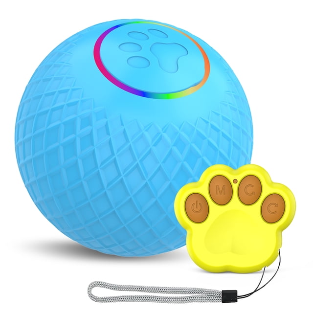 Toy Ball for Cats - Remote Control Pet Toy LED Flashing Dual Mode