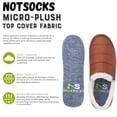 thumbnail image 3 of NotSocks Sockless Insole Covers for Flats & Shoes - No Show Odor-Free Shoe Liners - Heather Gray (1-Pack), 3 of 8
