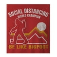thumbnail image 2 of 9 Crowns Tees Social Distancing Champion Funny Graphic Tee Shirt (Unisex Red, Large), 2 of 3