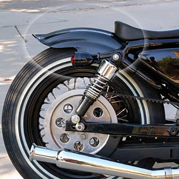 Guardabarros Trasero Guardabarros Trasero Guardabarros trasero para Harley Davidson 883 XL1200 Accesorios para motocicletas Negro