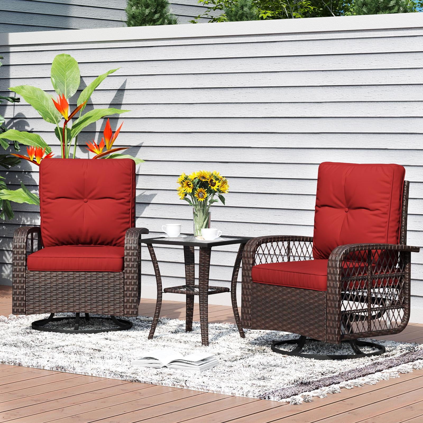 Red wicker chairs shop