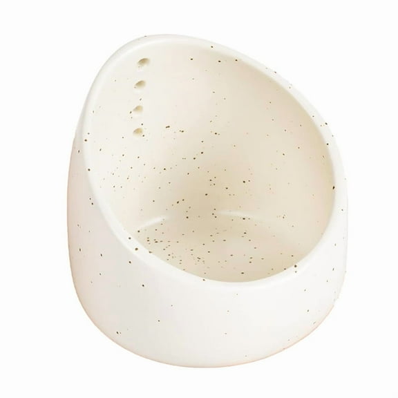 Pottery Herbs Stripper Bowl, Small Handmade Ceramic Herbs Stripper, Ceramic Herbs Grinder Pill Crusher Set,1 * Pottery Herb Stripper,Creamy-White