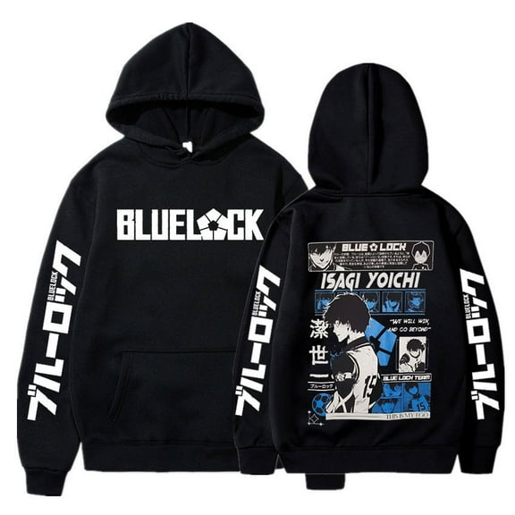 Blue Lock Hoodie – Anime Print Oversized Pullover Sweatshirt for Men and Women, Casual Streetwear Style