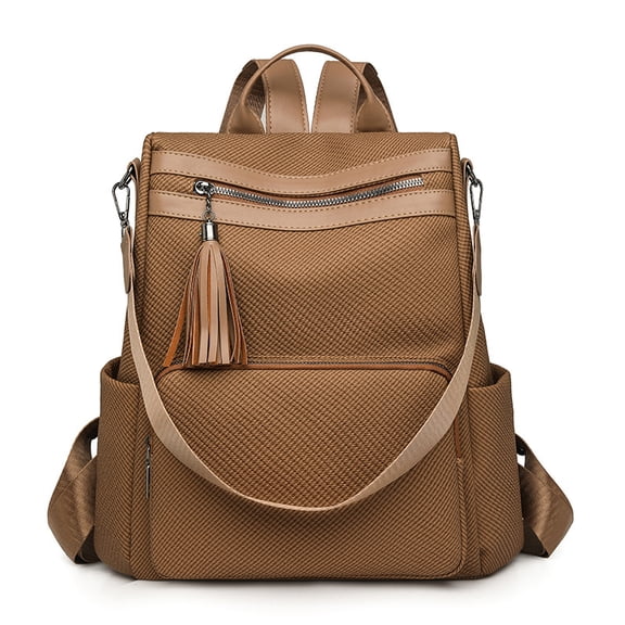 PRIYAL Backpack Purse for Women Large Leather Convertible Backpack Ladies Shoulder Bag Fashion Backpack Handbags for Travel and Work