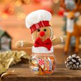 thumbnail image 1 of Christmas Gingerbread Man Candy Jar Cookies Snack Transparent Storage Jar, 1 of 4