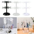 thumbnail image 3 of Two Tier Counter Top Spinner Display Stand Jewelry Rotating Ring Display Holder Necklace Keychain Pendants Organizer, 3 of 14