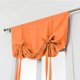 thumbnail image 3 of Nvzi Cortina opaca con lazo, aislante térmico, ajustable, para ventanas pequeñas, con bolsillo para barra (39" x 55", naranja), 3 of 5