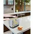 thumbnail image 4 of Fsddascl Abstract Geometric Toaster Cover 4 Slice, Large Kitchen Appliance Covers, Simple Yellow Blue Oil Painting Toaster Oven Cover with Loop, Bread Machine Cover Polyester Dust Cover Protection, 4 of 5