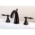 thumbnail image 6 of Kingston Brass KS2974NL 8-Inch Widespread Lavatory Faucet, Polished Chrome/Polished Brass, 6 of 7