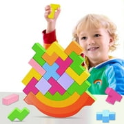 Dosaele Balance Blocks Montessori Toys for Toddlers, Fine Motor Skills Education - Sorting and Matching