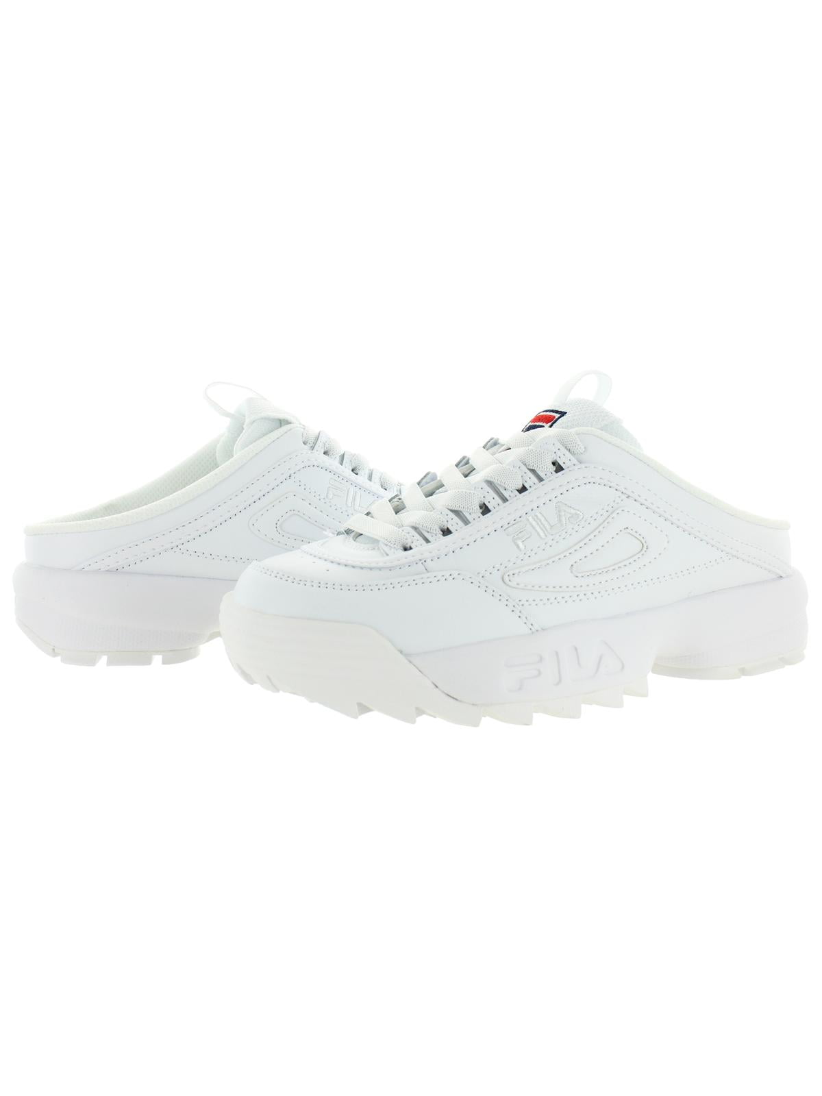 buiten gebruik Bijlage bestrating Fila Womens Disruptor II Trainers Leather Mule Sneakers - Walmart.com