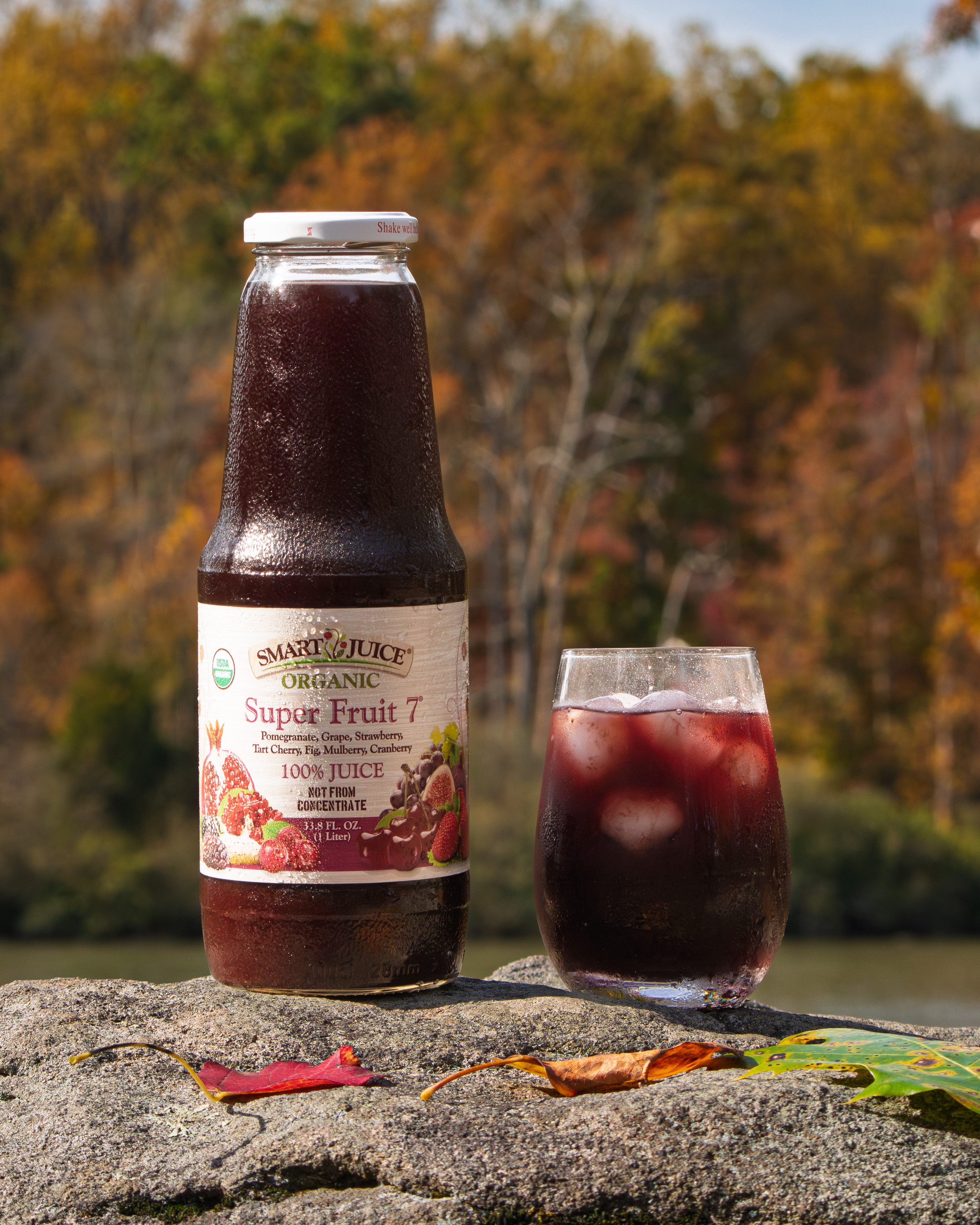 Smart Juice Organic Super Fruit 7 Juice - 100% Juice, Not From Concentrate - 33.8 fl oz (1L) - (Pack of 6)