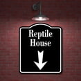 thumbnail image 2 of Reptile House Zoo Down Arrow BLACK Aluminum Composite Sign, 20"x24", 2 of 9