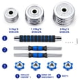 thumbnail image 2 of Kit mancuernas 3 en 1 Multiuso con varilla de conexión Set pesas y Mancuernas pesas con barra de discos Ajustables a 20 Kg para entrenamiento de ejercicio en el gimnasio en casa, 2 of 5
