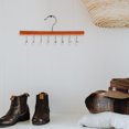 thumbnail image 1 of OULII Hanger Multiple Hooks Wooden Clothes Organizer Light Brown 1Pcs, 1 of 8