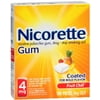 Nicorette Gum 4 mg Fruit Chill 100 Each (Pack of 4)