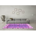 thumbnail image 3 of Ahgly Company Indoor Square Oriental Purple Traditional Area Rugs, 7' Square, 3 of 4