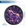 thumbnail image 3 of Voice Activated Clock with Glow Light 12 Inch Large Silent Wall Clock Battery Operated for Home Decor Glowing Unicorn, 3 of 8