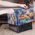 thumbnail image 5 of HELLHERO Ocean Dolphin Print Toaster Cover Fits for 4 Slice, Adjustable Bread Machine Dust Cover, Polyester Waterproof Anti Scratches Toaster Protector（12.4"x10.6"x8.2"), 5 of 8