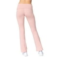 thumbnail image 4 of Women & Plus Workout Fitness Stretch Comfy Lounge Flare Slim Fit Yoga Pants, 4 of 5