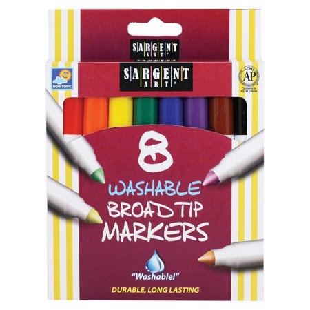 UPC: 0042229215506 | Sargent Art Washable Broad Tip Markers 8-Color Set