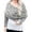 Light Gray, variant on YWOAGH Sweater Scarf with Sleeves for Women Multi-Use Knitted Cable Wrap Shrugs Crochet Fashion Shawl Cape Scarf Black