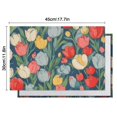 thumbnail image 6 of Pioneer Flower Floral Print Pattern Summer Placemats Table Placemats Set Of 4-Linen Kitchen Washable Placemats Table Mats 12x18 Inch Non-Slip Heat Resistant, 6 of 6