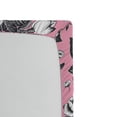 thumbnail image 2 of Floral Fitted Sheet, Vintage Big Garden Flowers with Leaves Tulips Buds Artwork Sketchy Image, Soft Decorative Fabric Bedding, Twin XL Size, Coral Black and White, by Ambesonne, 2 of 2