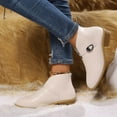 thumbnail image 2 of Mepaouo Womens Cutout Slip on Booties Fleece Lined Buckle Walking Work Snow Winter Outdoor Boots, 2 of 9
