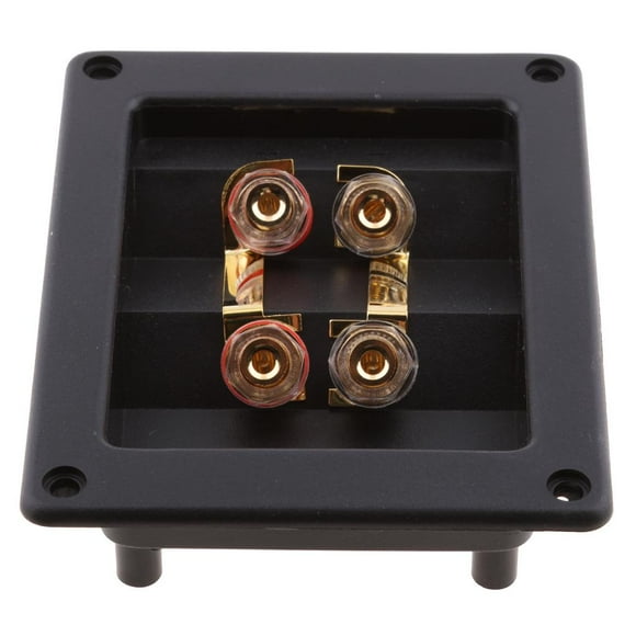 STARTIST DIY 4-Way Speaker Box Terminal Binding Post Screw Cup Connector Subwoofer Plug