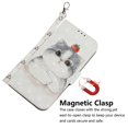 thumbnail image 3 of Case for LG K61 Cover Magnetic 3D Pattern Wallet Flip Case With Strap - Cat, 3 of 5