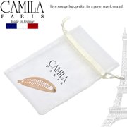 Camila Paris CP3133 4.5 inch French Banana Clip Hair Comb Classic Girls Updo Flexible Ponytail Holder Interlocking Banana Combs, Fashion Durable and Styling Hair Accessories for Women, Made in France