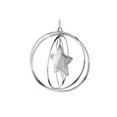 thumbnail image 1 of Christmas Spinning Silver Metal Ornament Star - Set of 12, 1 of 3