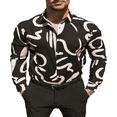 thumbnail image 1 of Button-Down Long Sleeve Shirts for Men  Stylish Holiday Tops with Prints, 1 of 3
