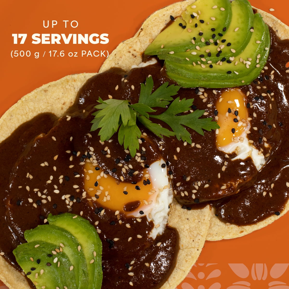 La Monjita Traditional Mexican Mole Sauce Powder Mix – Classic Dry Sauce Blend with Chiles, Cacao, Tortilla & Sesame Seeds (500g / 17.6oz Pouch, 17 Servings)