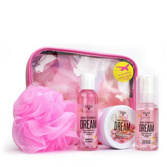 Hard Candy Coffret-cadeau bain douche Dream, Fraise sucrée