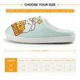 thumbnail image 2 of Kids Slippers Pompompurin House Slippers Warm Soft Plush Slipper Anti-Slip Winter Fluffy House Shoes for Boys Girls, 2 of 7