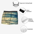 thumbnail image 3 of Pofeuu Retro Wooden Print Men’s Boxer Briefs, Moisture-Wicking Underwear, Regular,Trunk-Small, 3 of 5