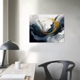 thumbnail image 3 of HOMICOZI  Abstract Canvas Wall Art Blue Pictures for Living Room Wall Decoration Large Modern Wall Art Office Artwork Wall Decor Graffiti Paintings for Bedroom, 3 of 4