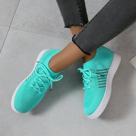 

Kiplyki Wholesale Women Lace Up Sneakers Color Solid Color Shoes Plus Size Sports Casual Shoes
