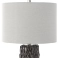thumbnail image 4 of Uttermost Lampe de Table Texturée en Céramique et Cristal en Gris, 4 of 8